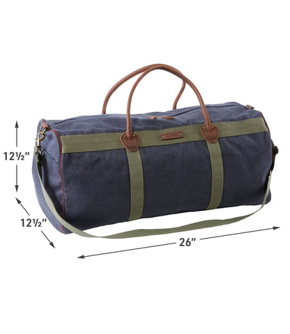 L.L.Bean Waxed Canvas Duffle, Large Classic Navy