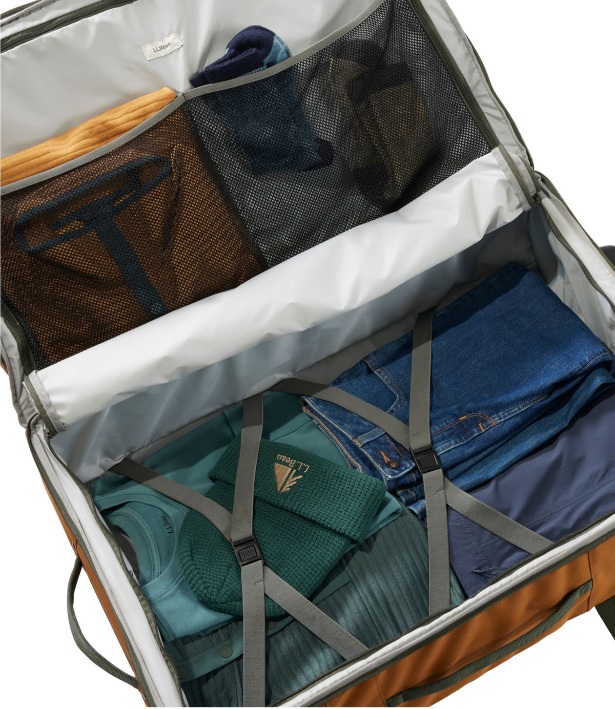 L.L.Bean Continental Expandable Rolling Pullman, 30" Olive Gray