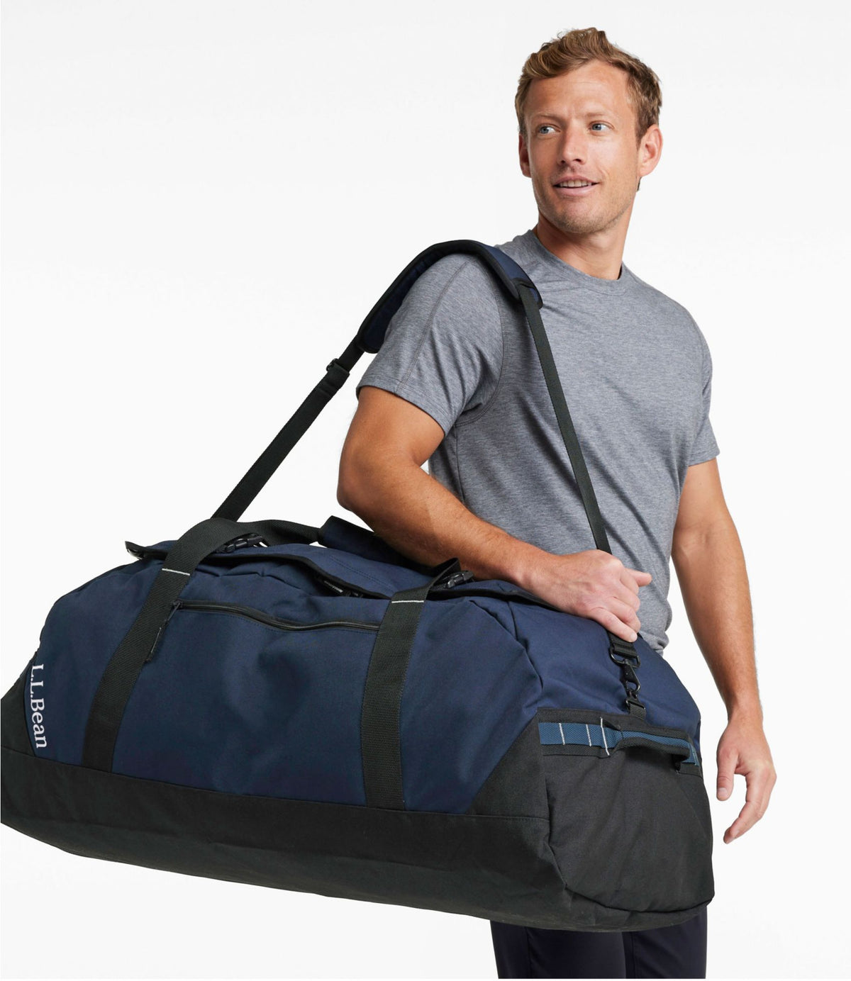 L.L.Bean Adventure Duffle, XX-Large, 135L Khaki/Dark Cinder