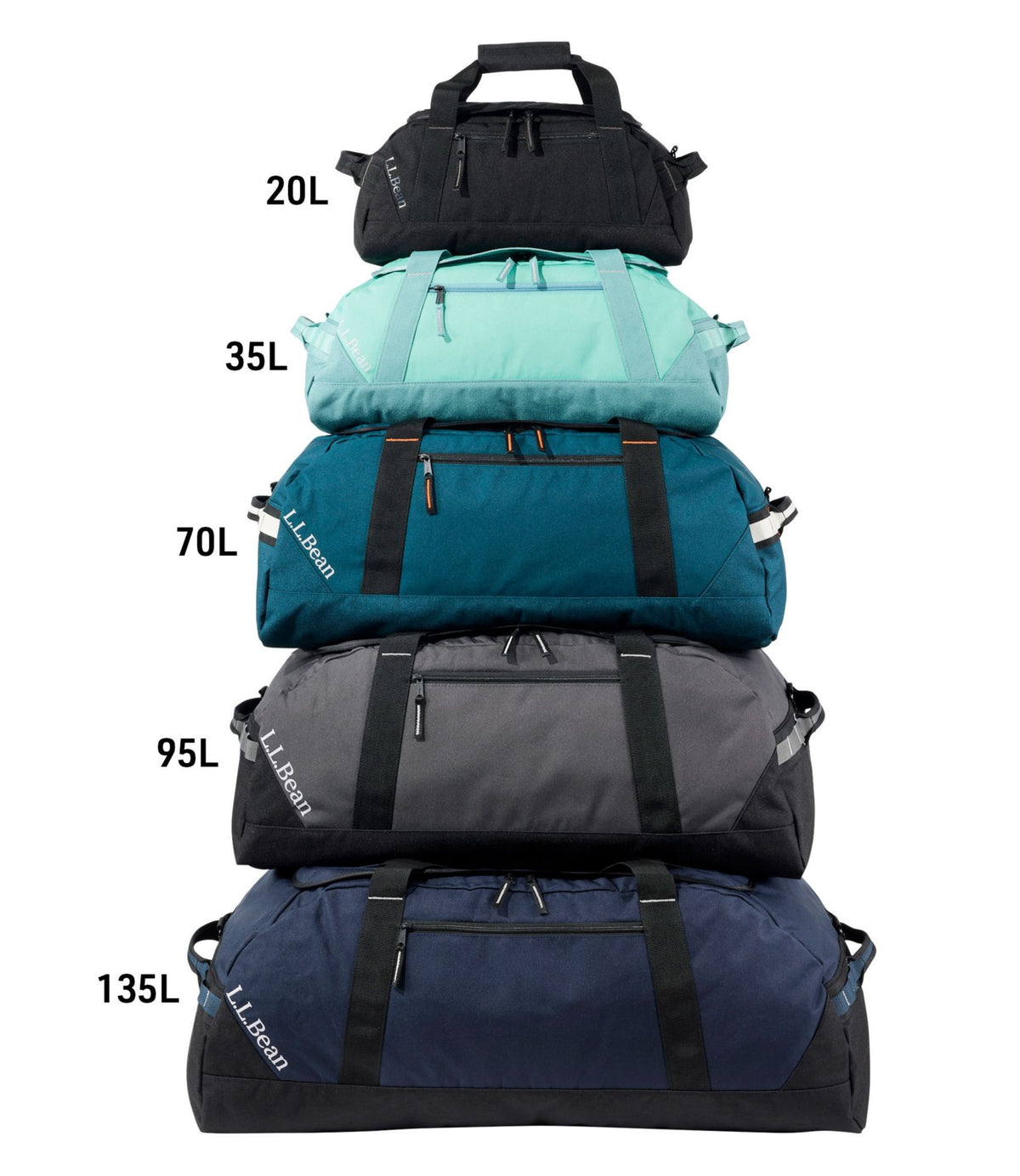 L.L.Bean Adventure Duffle, XX-Large, 135L Khaki/Dark Cinder