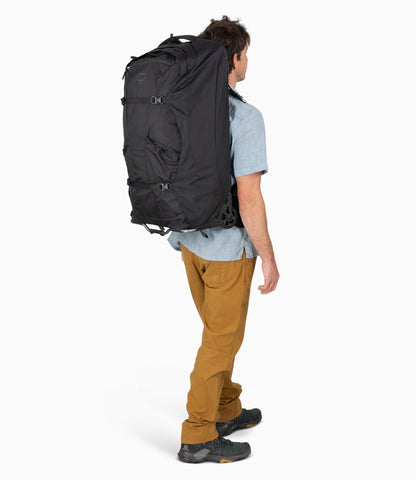 L.L.Bean Osprey Farpoint/Fairview Wheeled Duffle, 65L Black