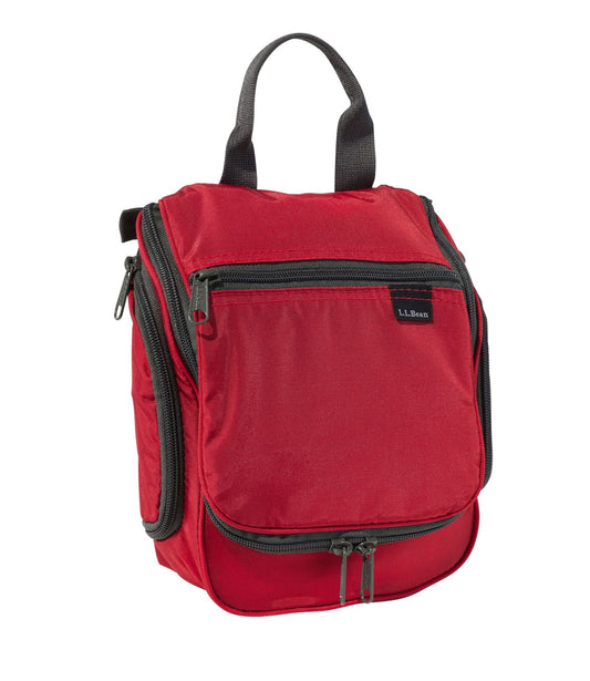 L.L.Bean Personal Organizer Toiletry Bag, Small Dark Red