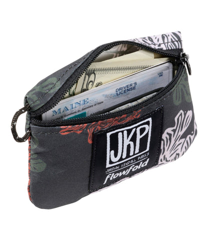 L.L.Bean Flowfold Essentialist Pouch, Print Black Kelp