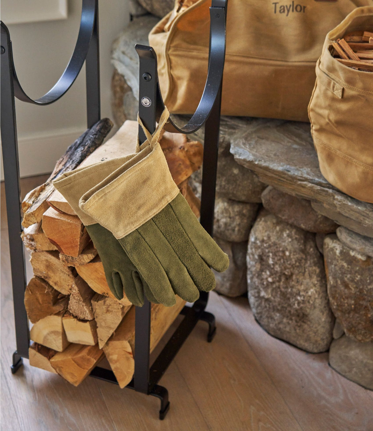 L.L.Bean Fireplace Gloves Moss Green