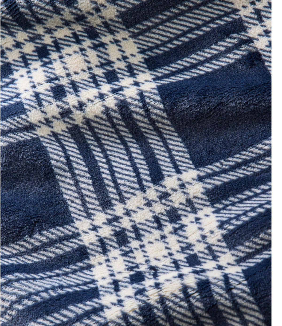 L.L.Bean Wicked Plush Throw, Plaid Deep Olive