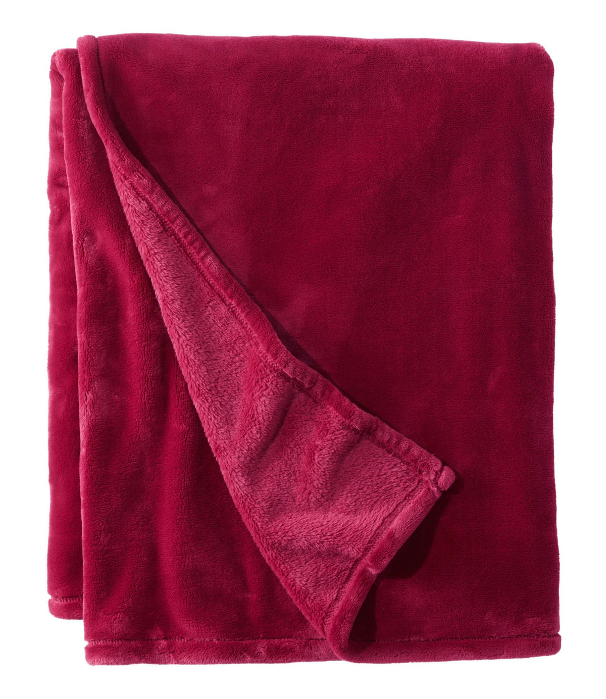 L.L.Bean Wicked Plush Throw Mountain Red