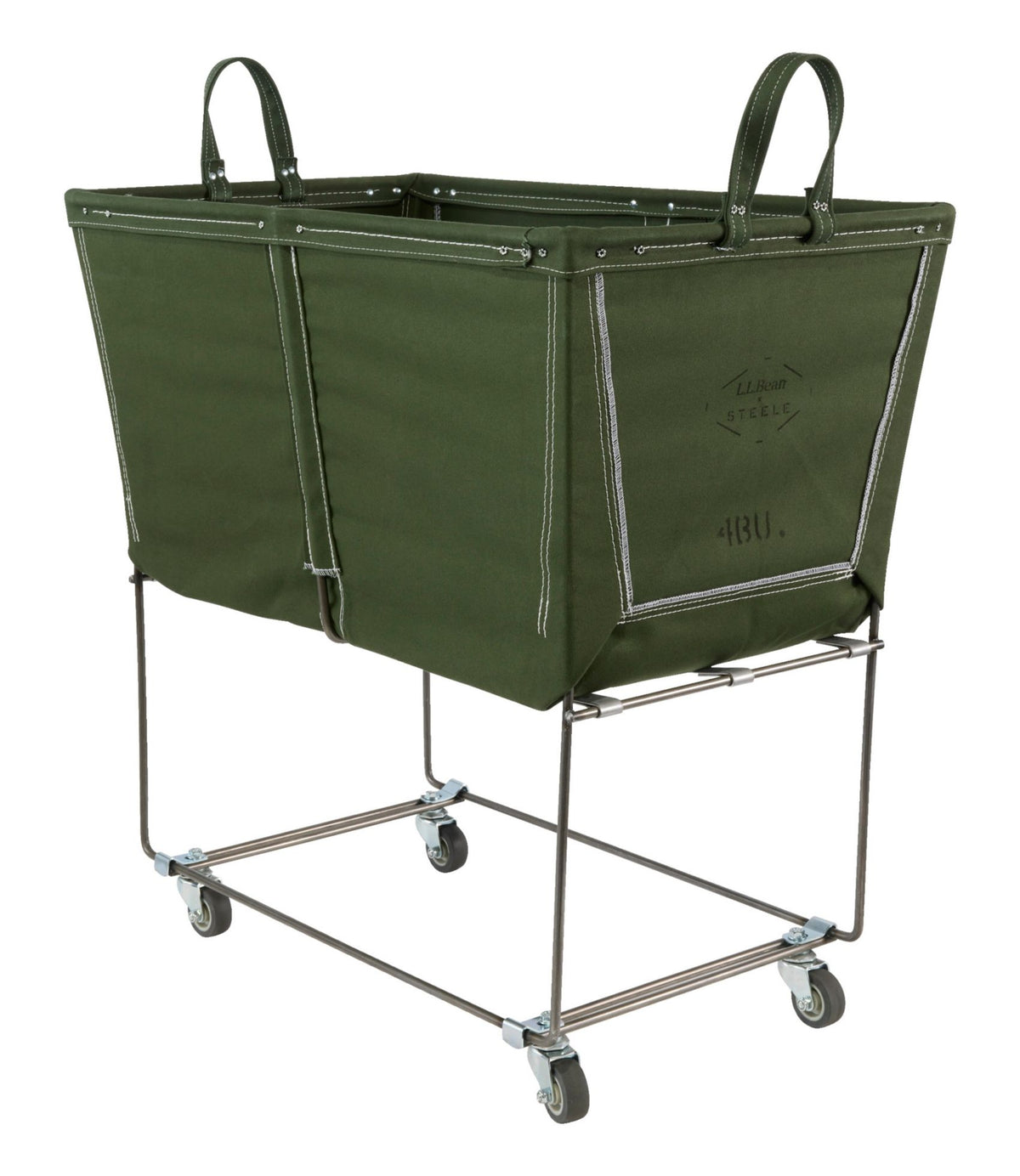 L.L.Bean L.L.Bean x Steele Divided Four Bushel Elevated Cart With Casters Olive