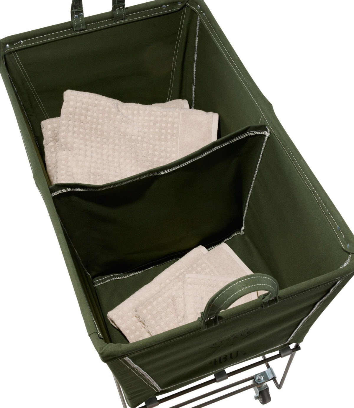 L.L.Bean L.L.Bean x Steele Divided Four Bushel Elevated Cart With Casters Olive