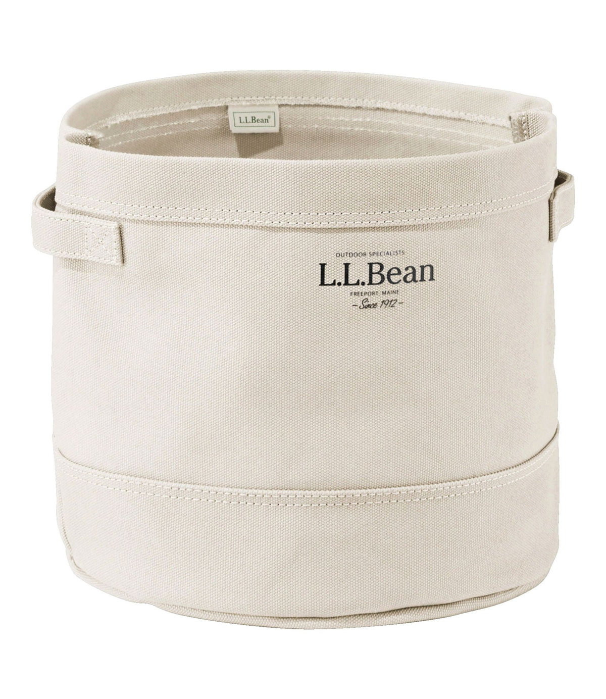 L.L.Bean Canvas Storage Cubby Tote Natural