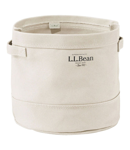 L.L.Bean Canvas Storage Cubby Tote Natural