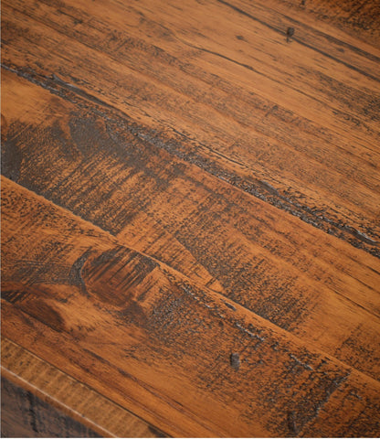 L.L.Bean Rustic Wooden Mudroom Bench, Small Dark Natural
