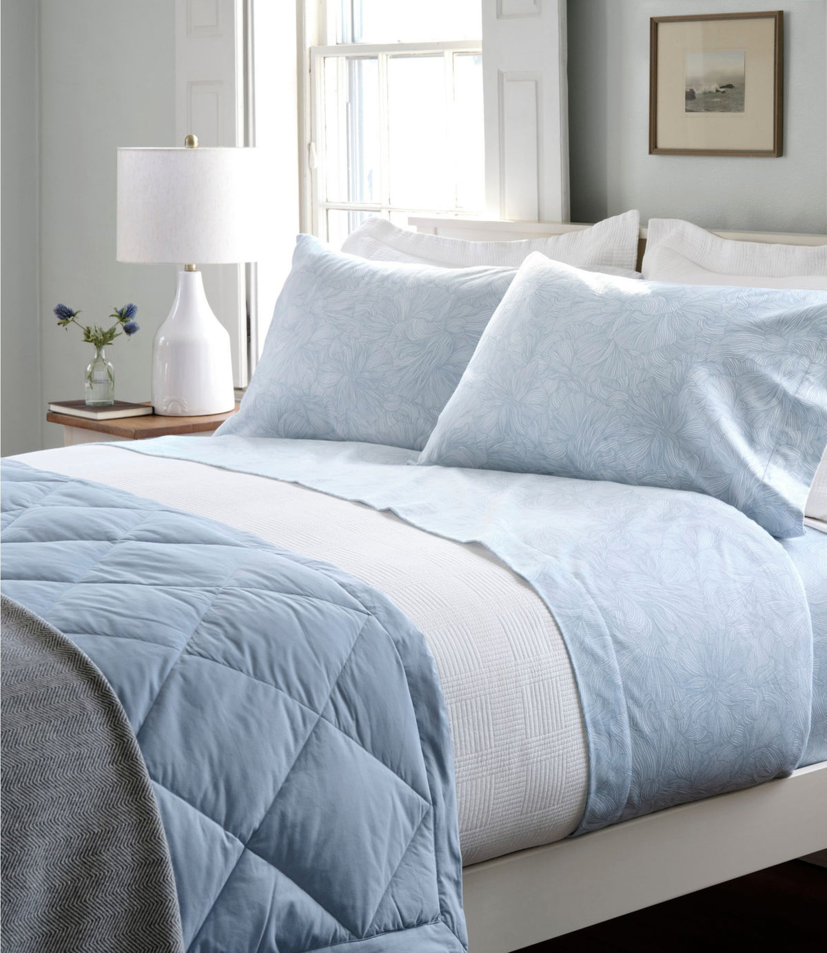 L.L.Bean Ultraplush Down Blanket Cream