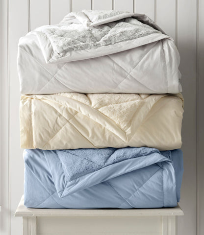 L.L.Bean Ultraplush Down Blanket Cream