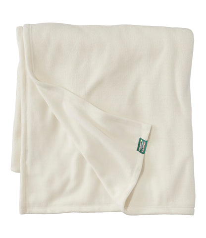 L.L.Bean Mountain Classic Fleece Blanket Cream
