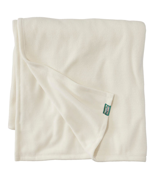 L.L.Bean Mountain Classic Fleece Blanket Cream