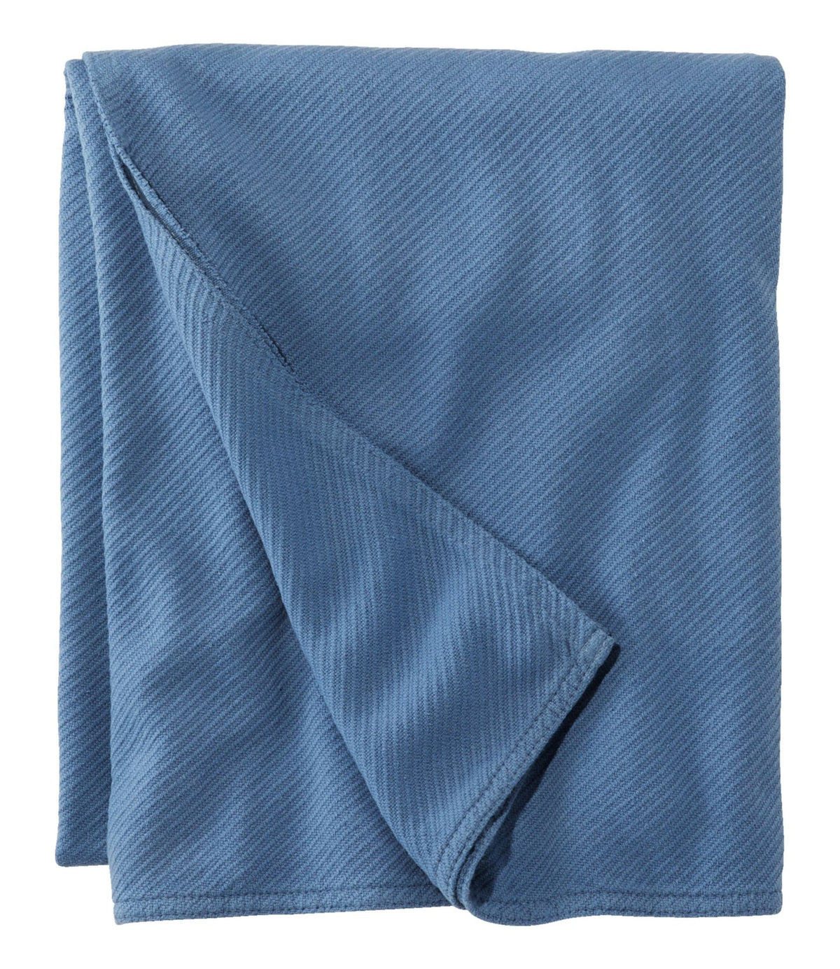 L.L.Bean Maine Twill Blanket Mid-Blue