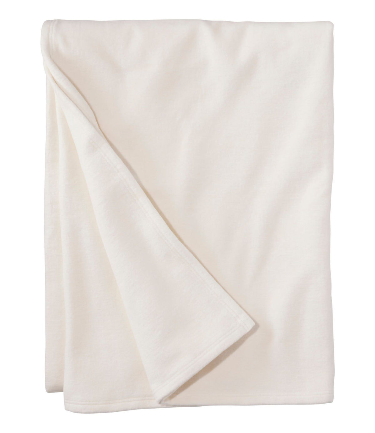 L.L.Bean Cozy Cotton Blanket Cream Heather
