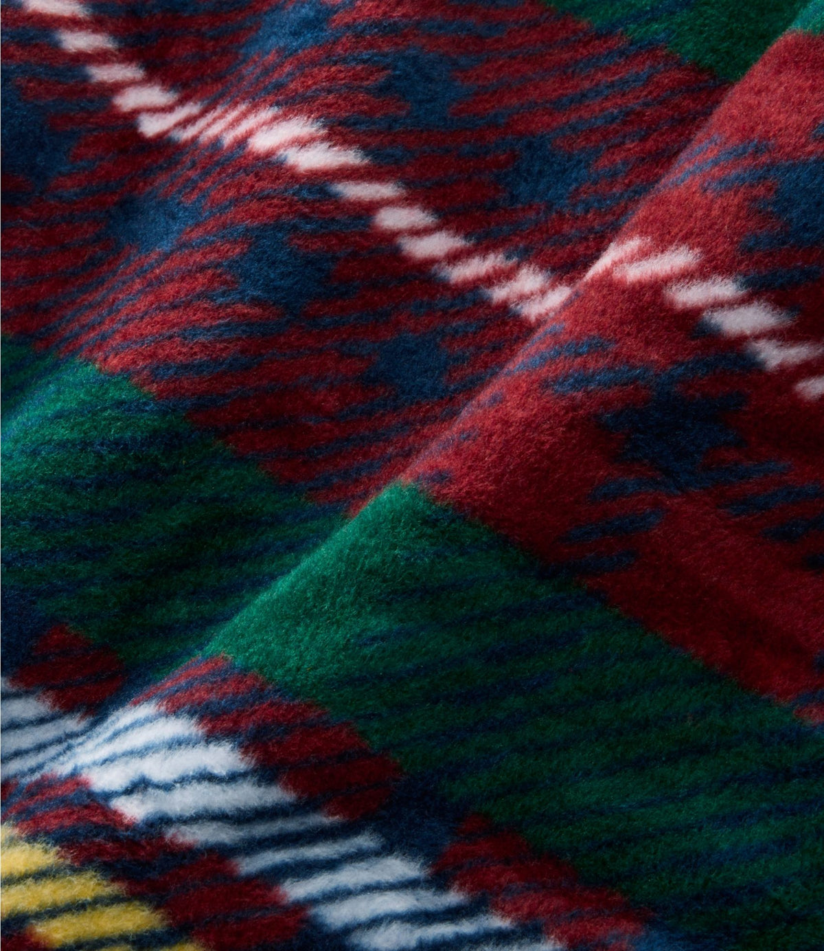L.L.Bean ChappyWrap Cozy Throw Blanket, Plaid Navy Plaid