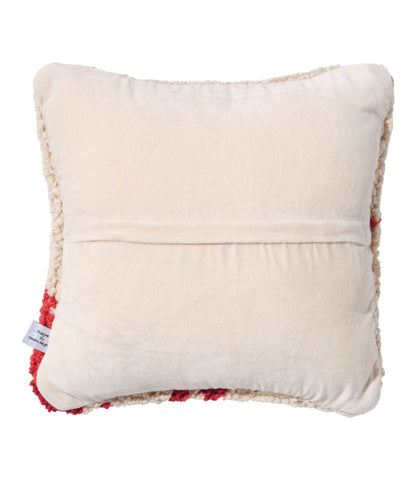 L.L.Bean Wool Hooked Throw Pillow, Red Lobster, 14" x 14"