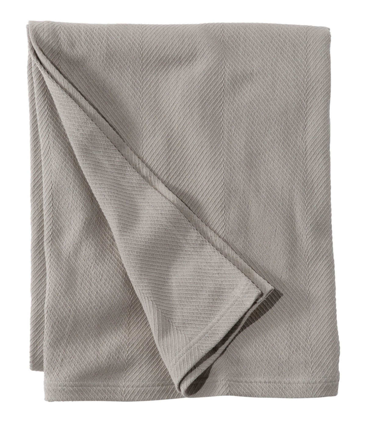 L.L.Bean Organic Cotton Blanket Frost Gray