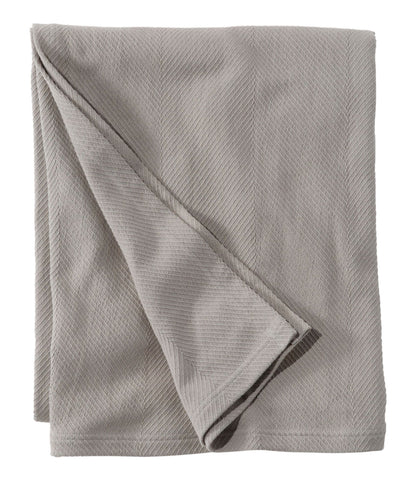 L.L.Bean Organic Cotton Blanket Frost Gray