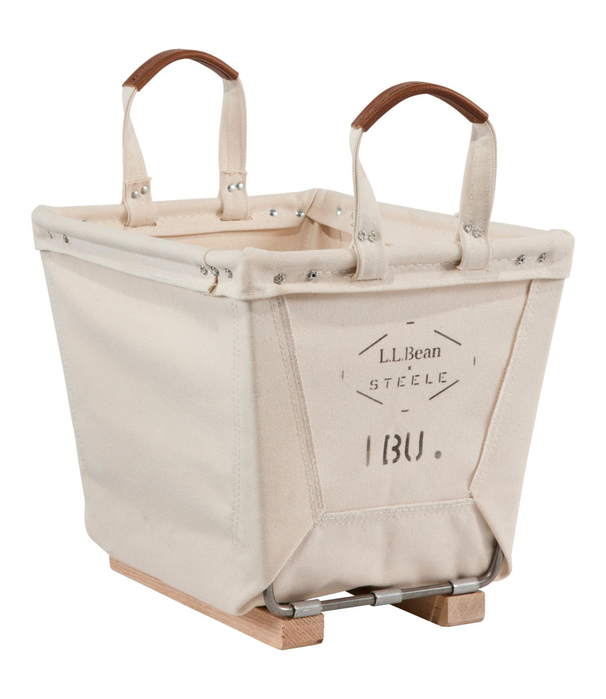 L.L.Bean L.L.Bean x Steele One Bushel Carry Basket With Runners Natural