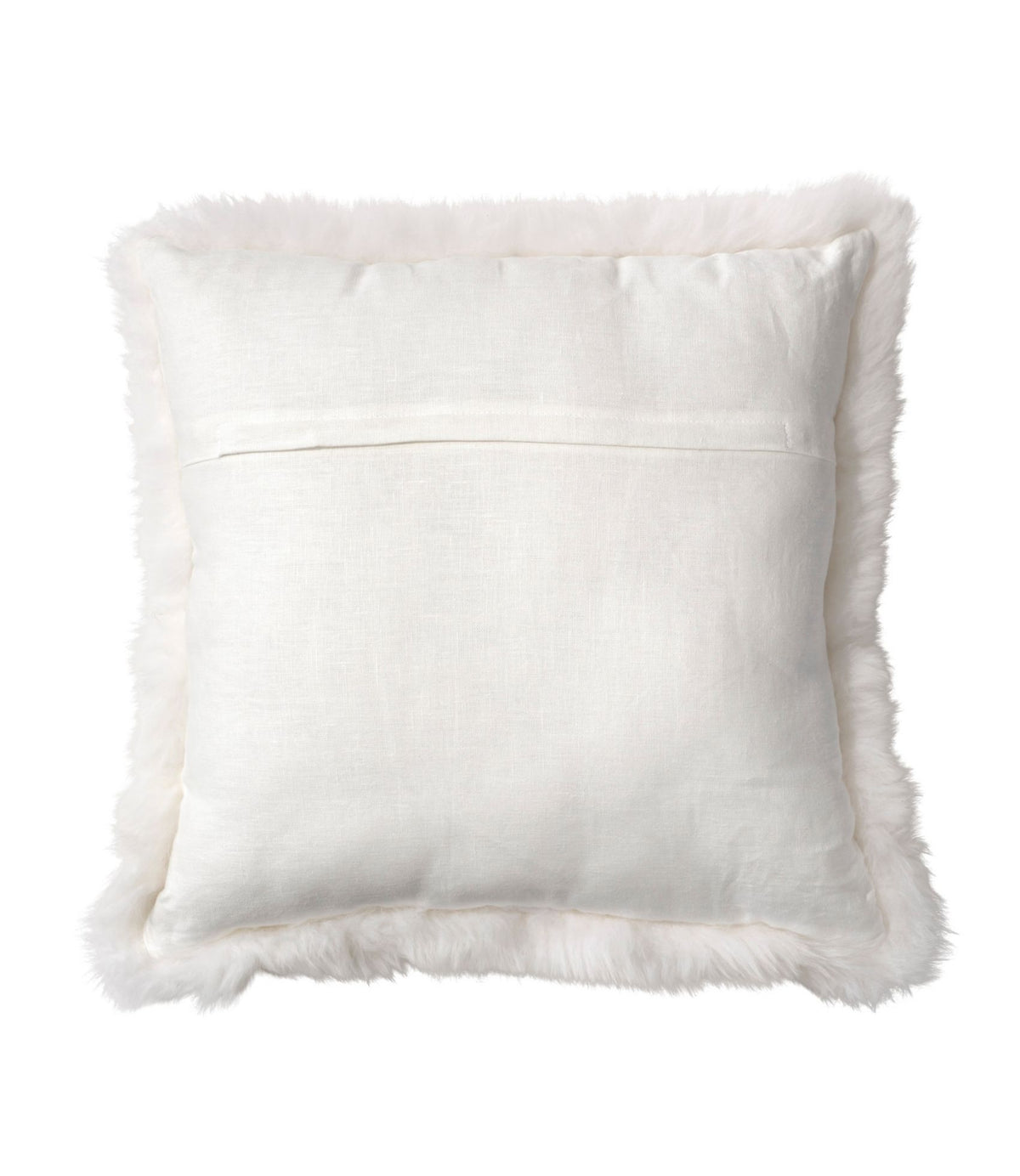 L.L.Bean Sheepskin Throw Pillow, 20" x 20" Ivory