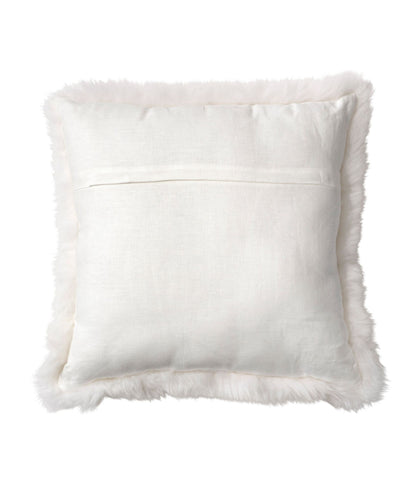 L.L.Bean Sheepskin Throw Pillow, 20" x 20" Ivory