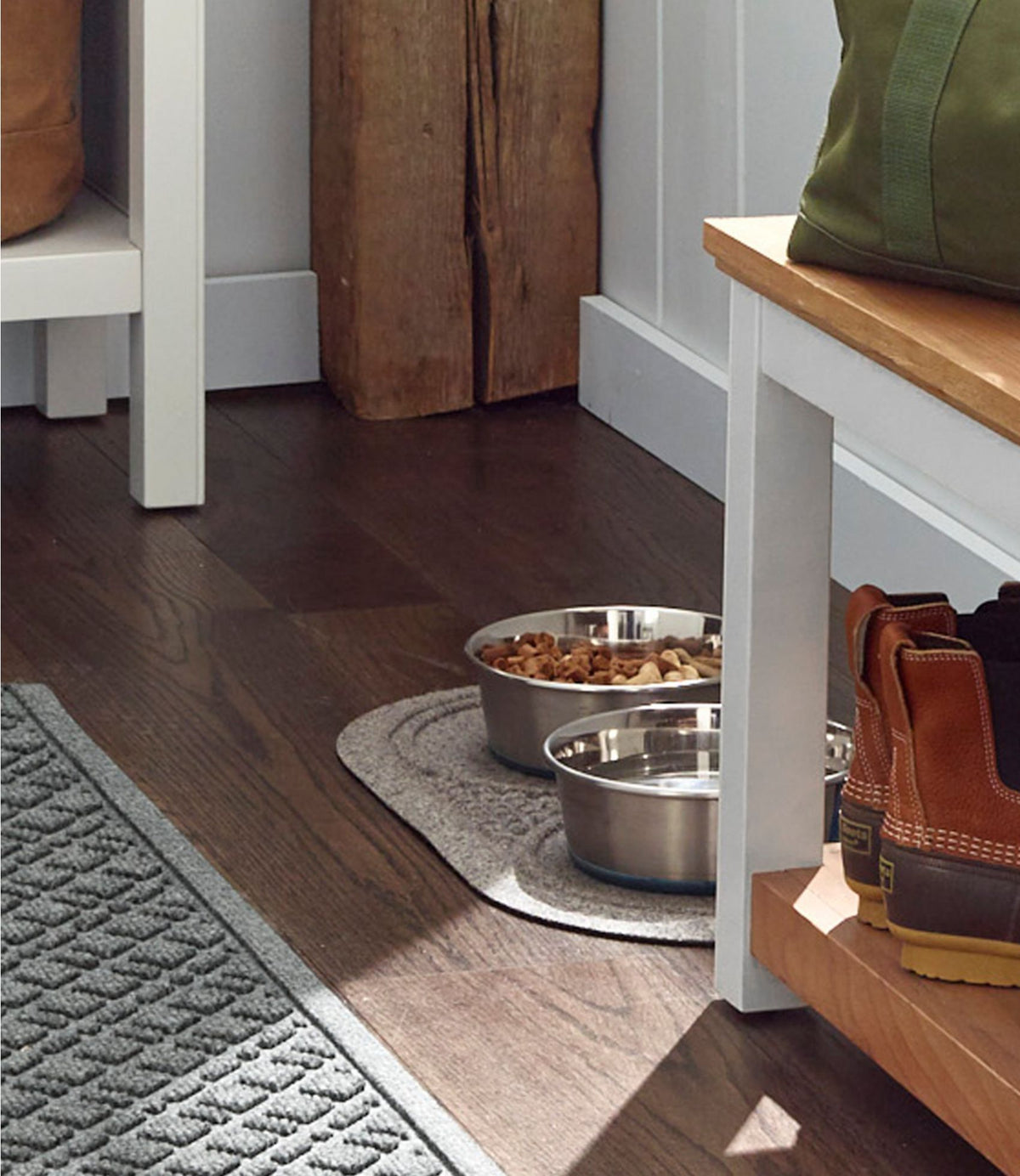 L.L.Bean Recycled Waterhog Dog Mat, Placemat Bluestone