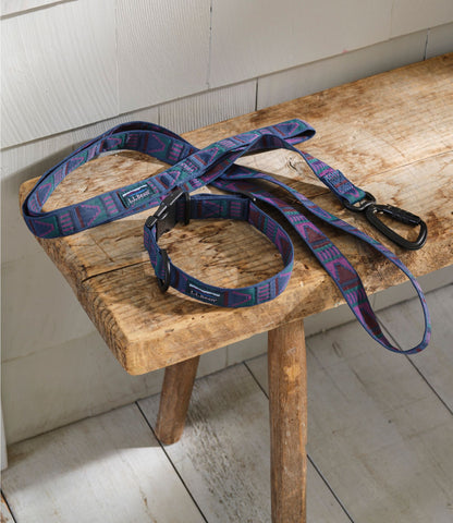 L.L.Bean Mountain Classic Dog Leash Mariner Blue Multi
