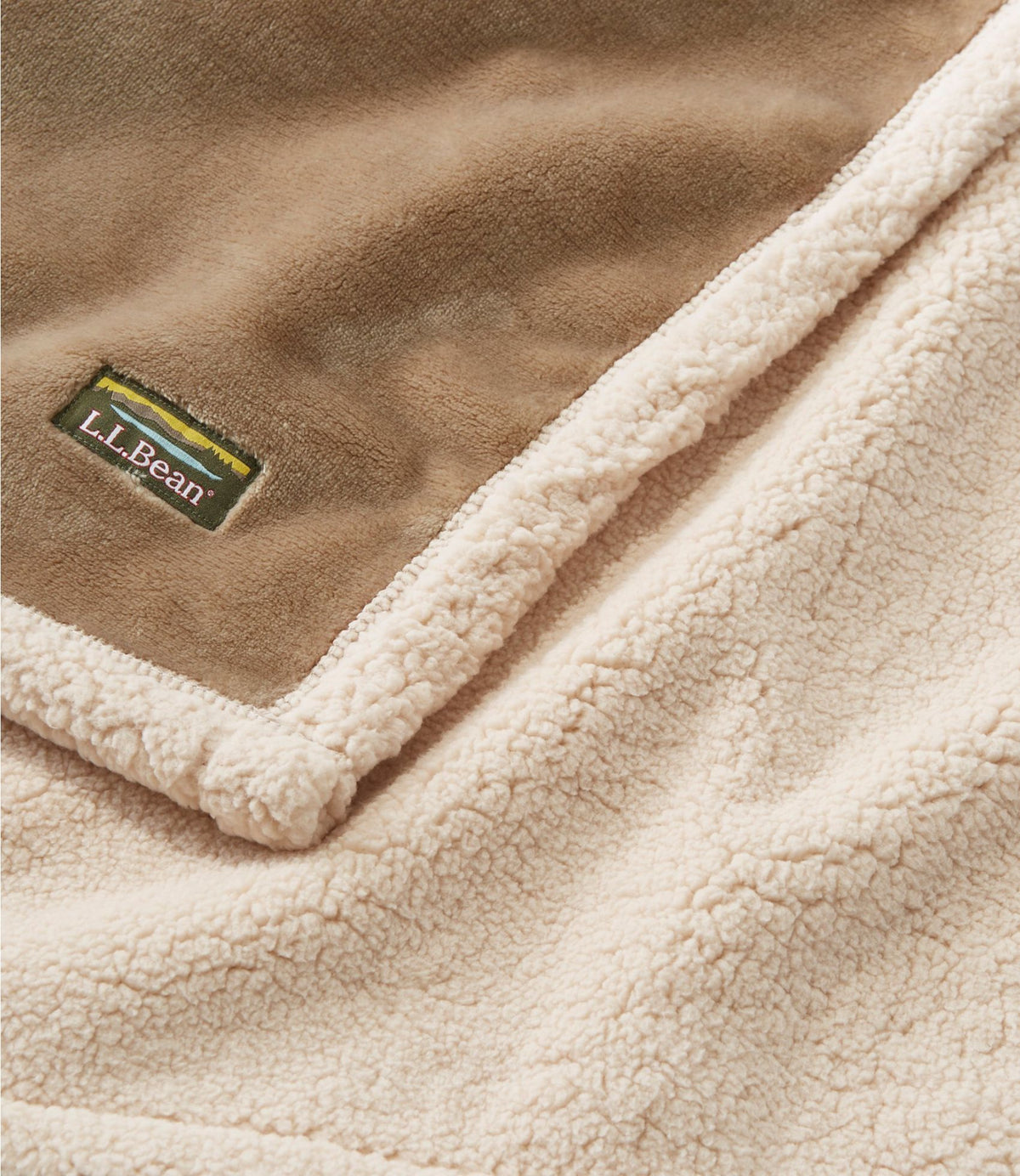 L.L.Bean Fleece Dog Blanket Coastal Dune