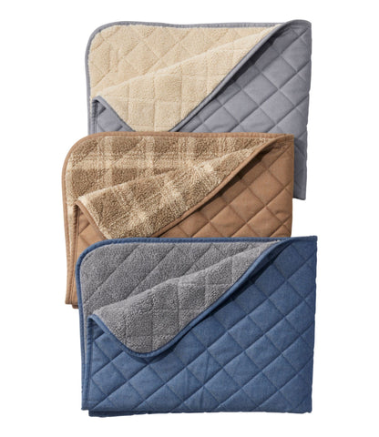 L.L.Bean Rugged Quilted Dog Blanket Burlap Heather