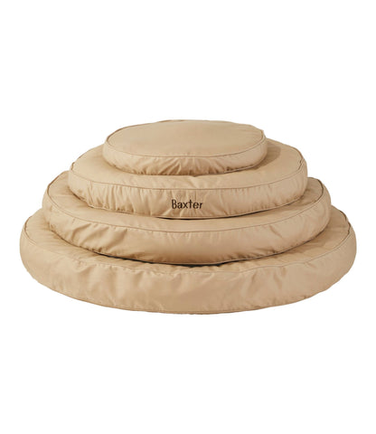 L.L.Bean Premium Denim Dog Bed Replacement Cover, Round Burlap