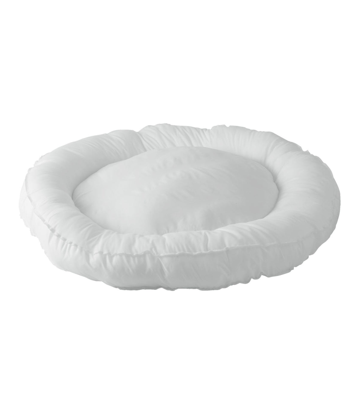 L.L.Bean Premium Dog Bed Replacement Mattress Insert, Round White