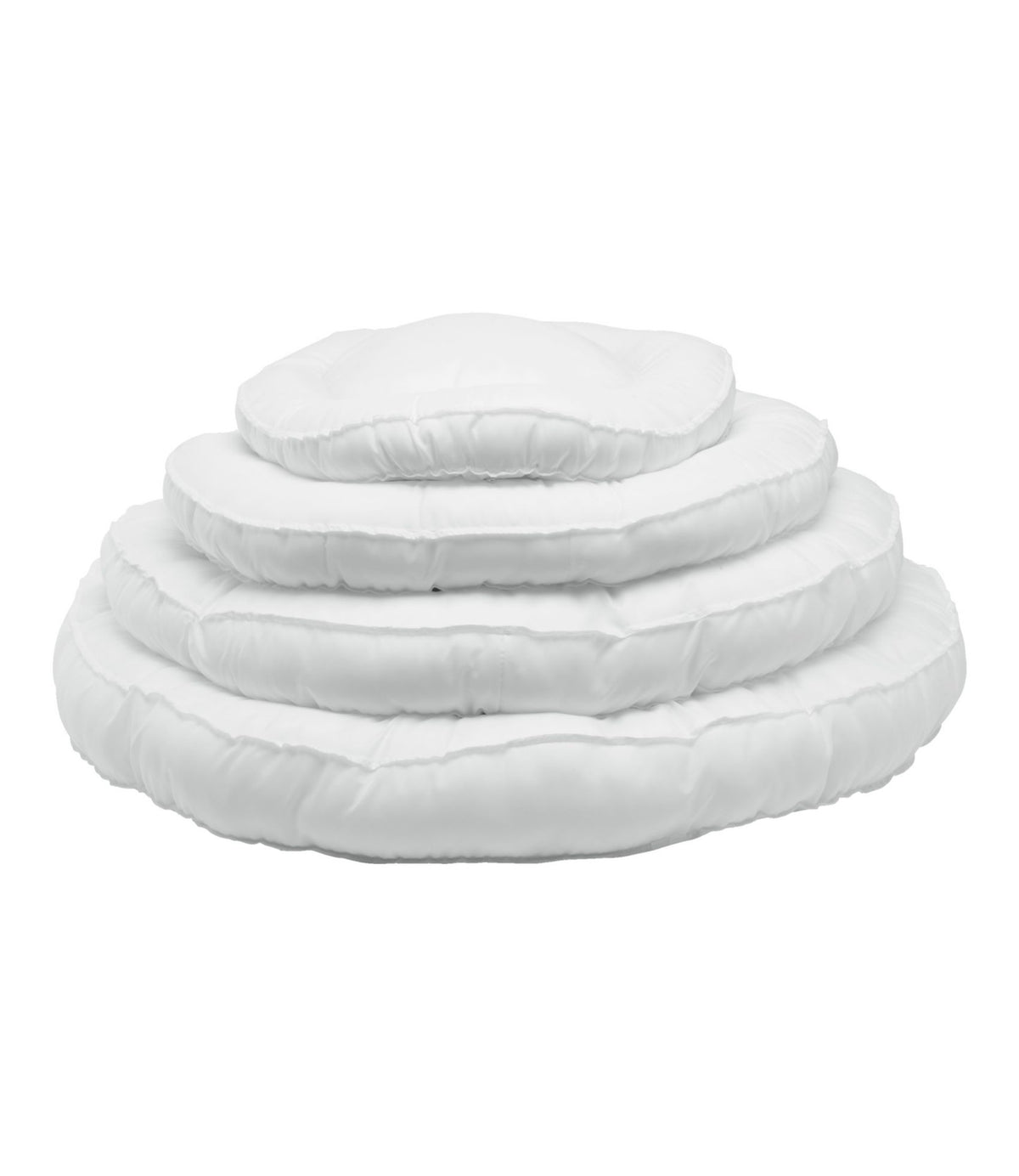 L.L.Bean Premium Dog Bed Replacement Mattress Insert, Round White