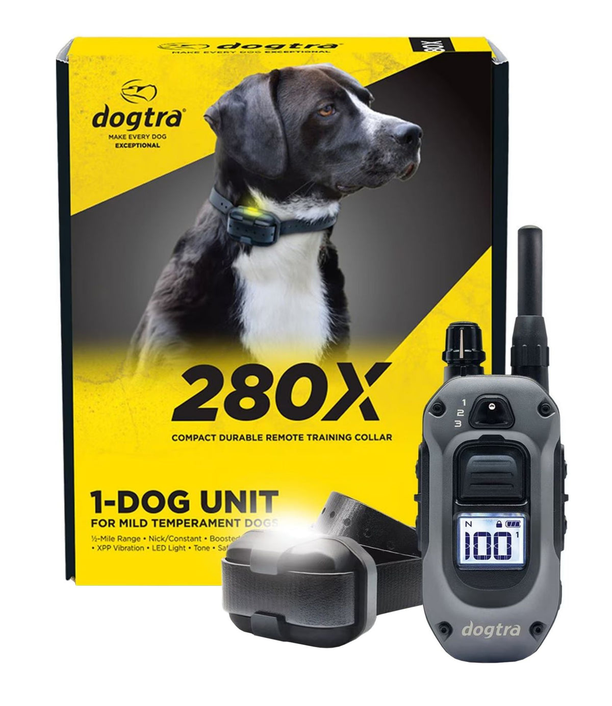 L.L.Bean Dogtra 280-X Remote Dog Training Collar Black
