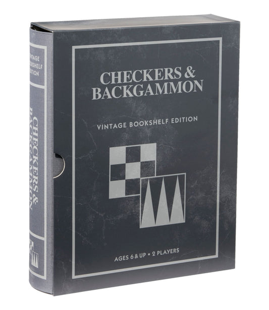 L.L.Bean Backgammon/Checkers Vintage Bookshelf Game Multi