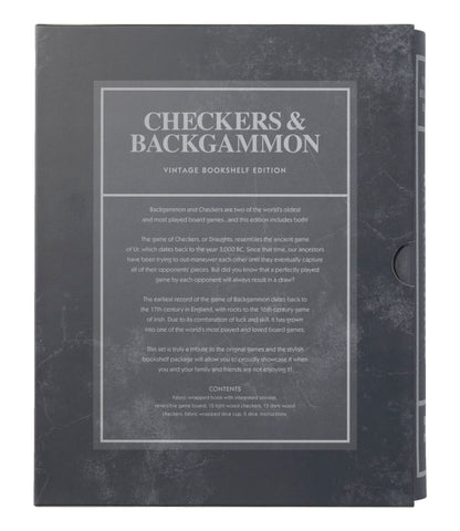 L.L.Bean Backgammon/Checkers Vintage Bookshelf Game Multi