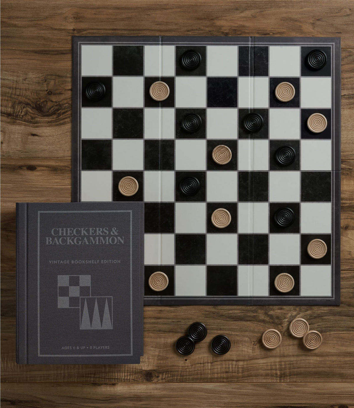 L.L.Bean Backgammon/Checkers Vintage Bookshelf Game Multi