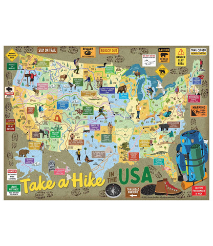 L.L.Bean Take A Hike Puzzle, 500 Pieces Multi