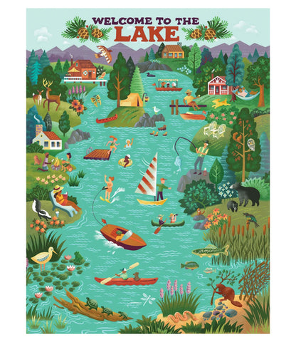 L.L.Bean Lake Living Puzzle, 500 Pieces Multi