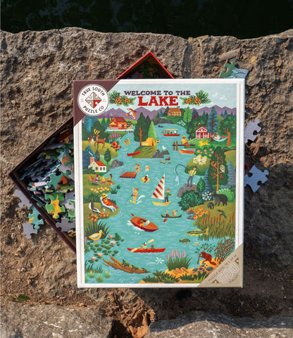 L.L.Bean Lake Living Puzzle, 500 Pieces Multi