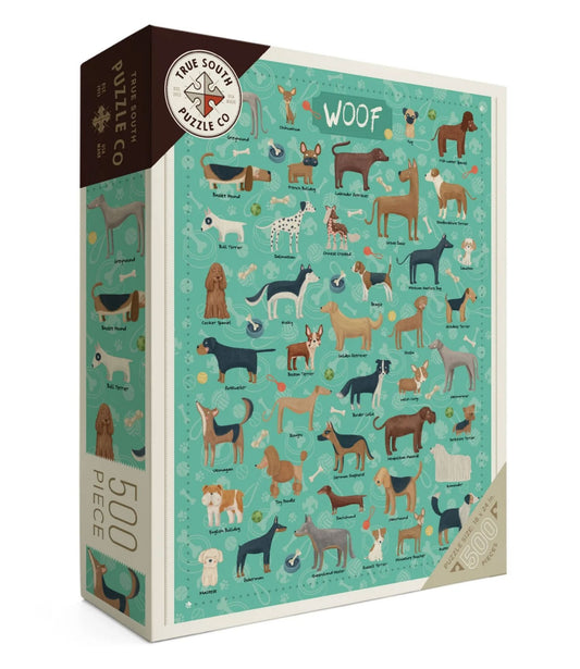 L.L.Bean Woof Dogs Puzzle, 500 Pieces Multi