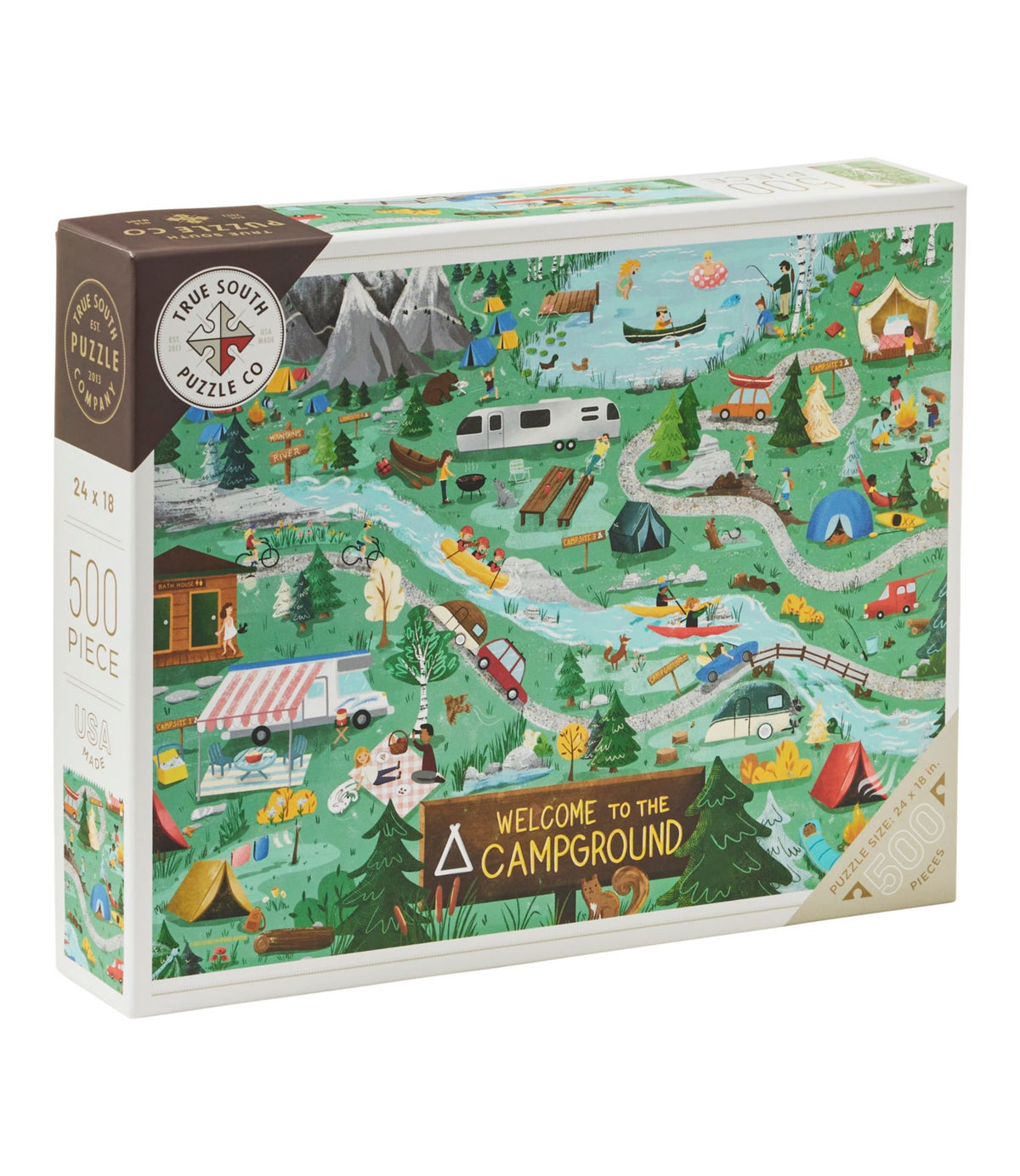 L.L.Bean Campground Puzzle, 500 Pieces Multi