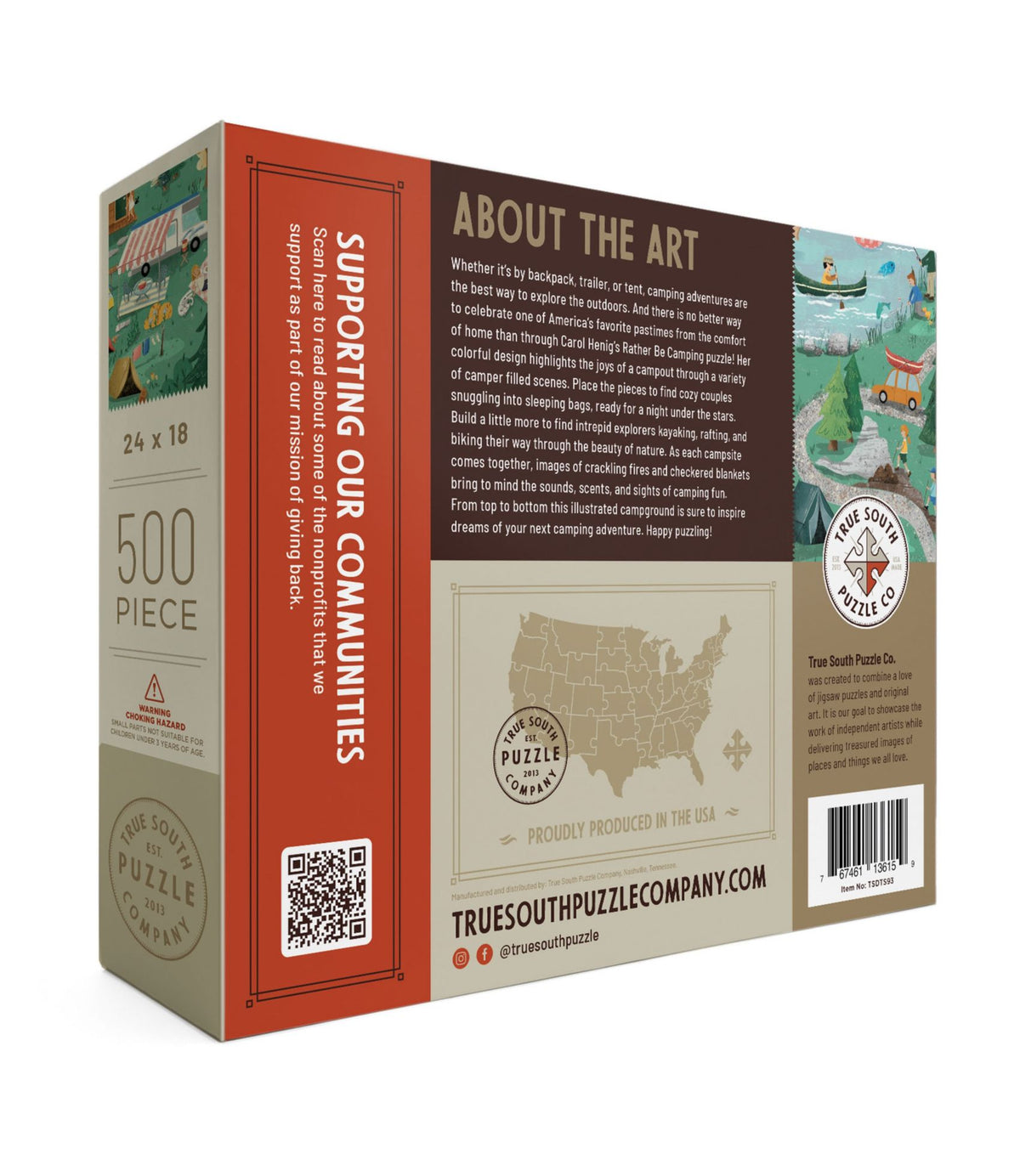 L.L.Bean Campground Puzzle, 500 Pieces Multi