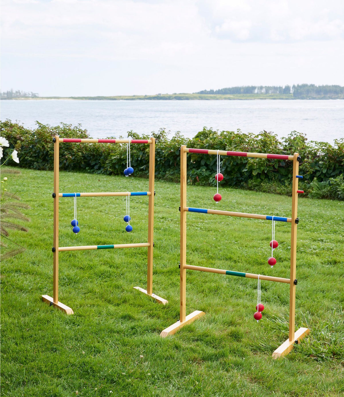 L.L.Bean Yard Games Wooden Ladder Toss Wood