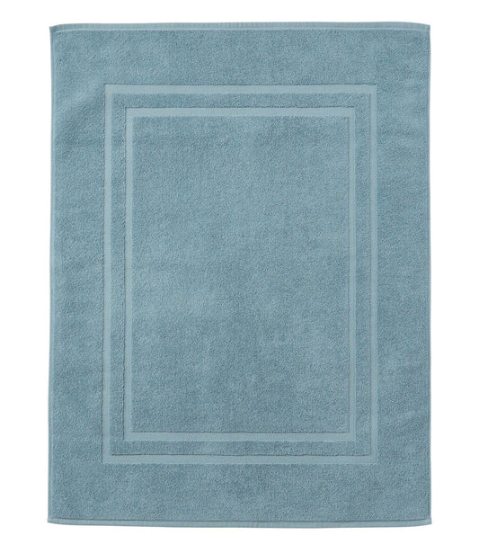 L.L.Bean Bean's Organic Cotton Towel Bath Mat Blue Quartz