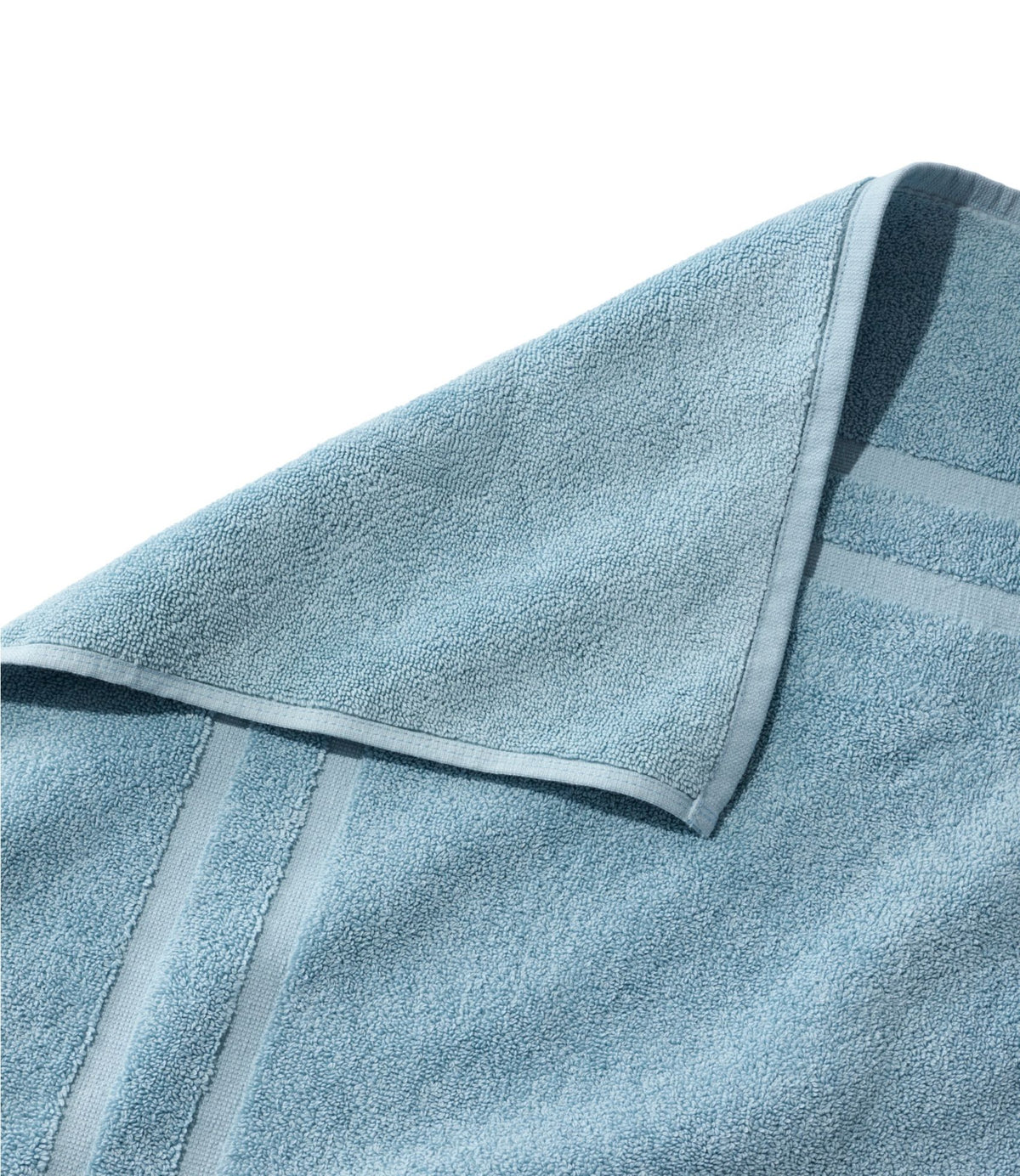 L.L.Bean Bean's Organic Cotton Towel Bath Mat Blue Quartz