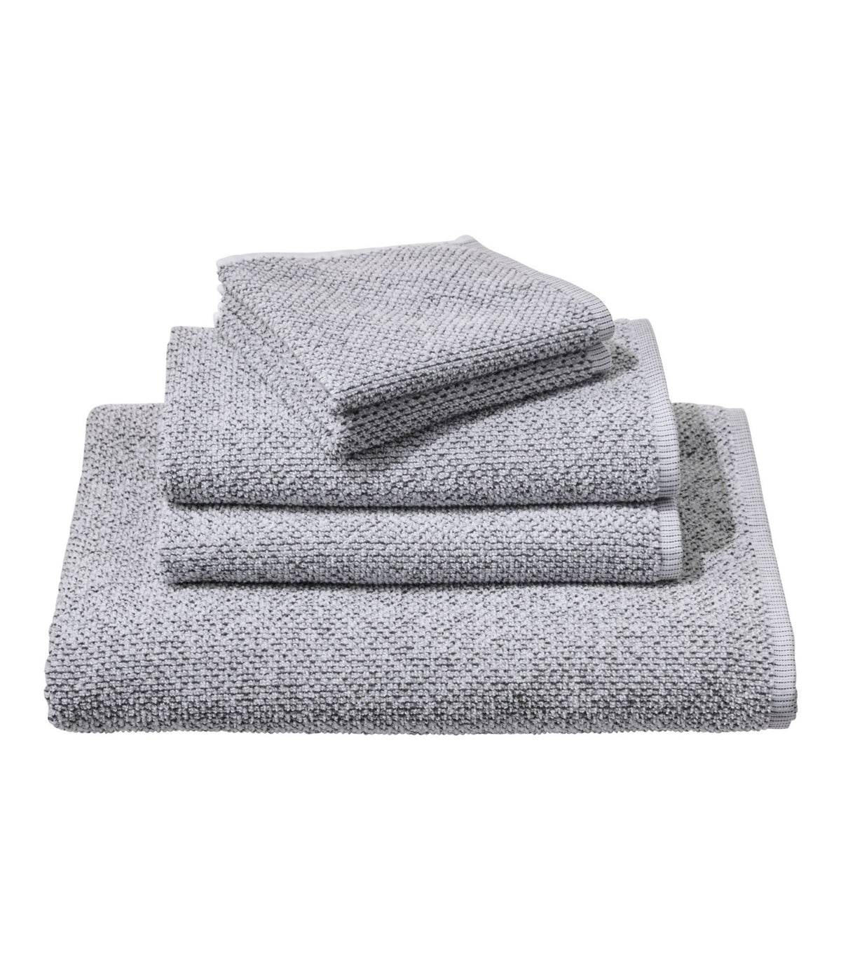 L.L.Bean Organic Textured Cotton Towel, Marled Feldspar