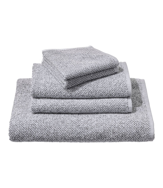 L.L.Bean Organic Textured Cotton Towel, Marled Feldspar